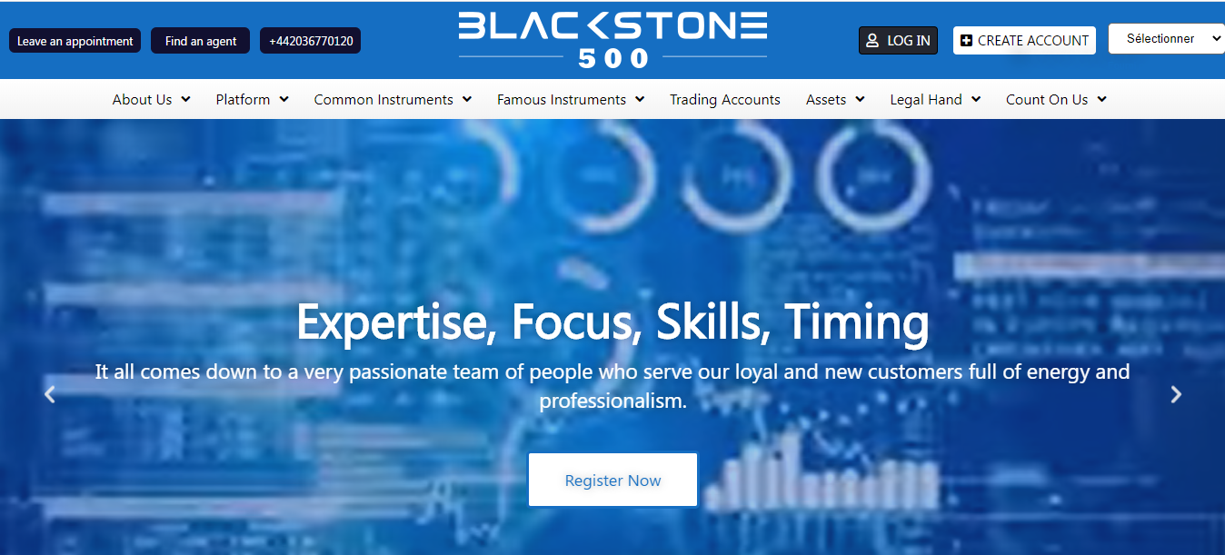 Avis sur Blackstone500.com : un site d'arnaque