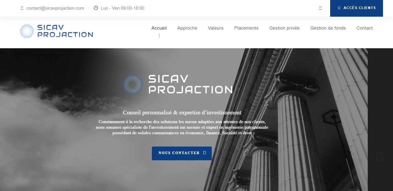 Attention : Des arnaqueurs font passer Sicavprojaction.com pour un vrai site