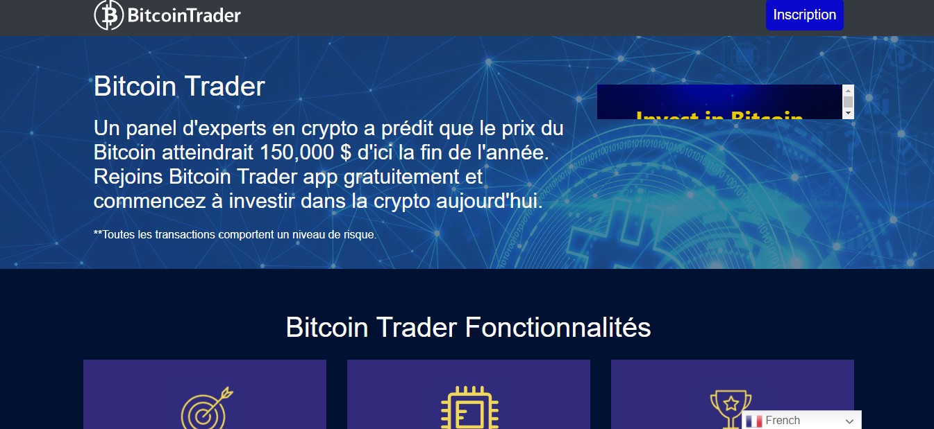 Trader les cryptomonnaies sur Bitcointrader.site/fr ? Mauvaise idée !