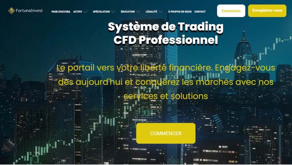 FortunaInvest, arnaque en ligne