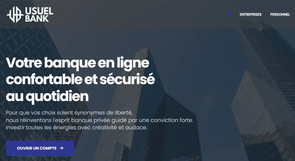 UsuelBank, arnaque en ligne