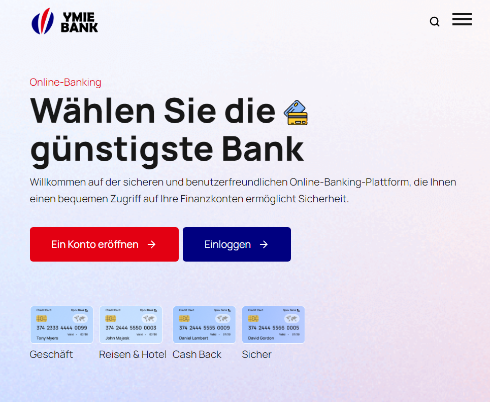 YMIE BANK - avis sur un site analysé