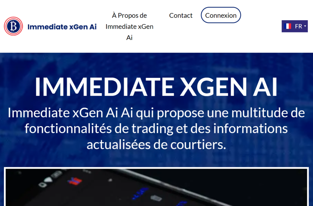 Immediate xGen Ai sur fond numérique symbolisant les crypto-monnaies