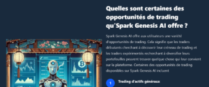 Graphique de performance financière de Spark Genesis