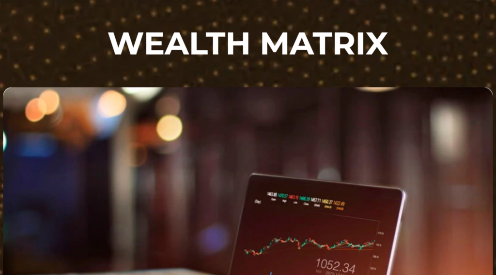 Wealth Matrix, page d'inscription