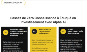 Site Alpha Ai pour tromper les utilisateurs