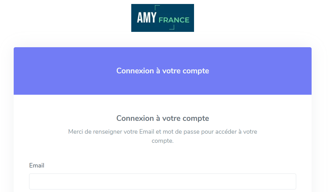 Alerte escroquerie AMY France - Interface trompeuse et suspecte