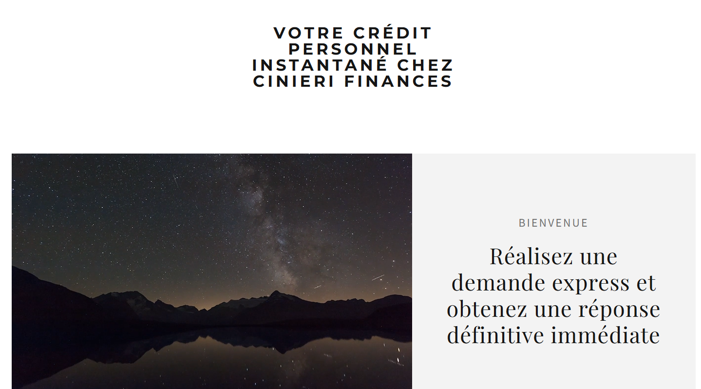 Cinieri Finances - Stratégie de manipulation visuelle pour attirer les utilisateurs