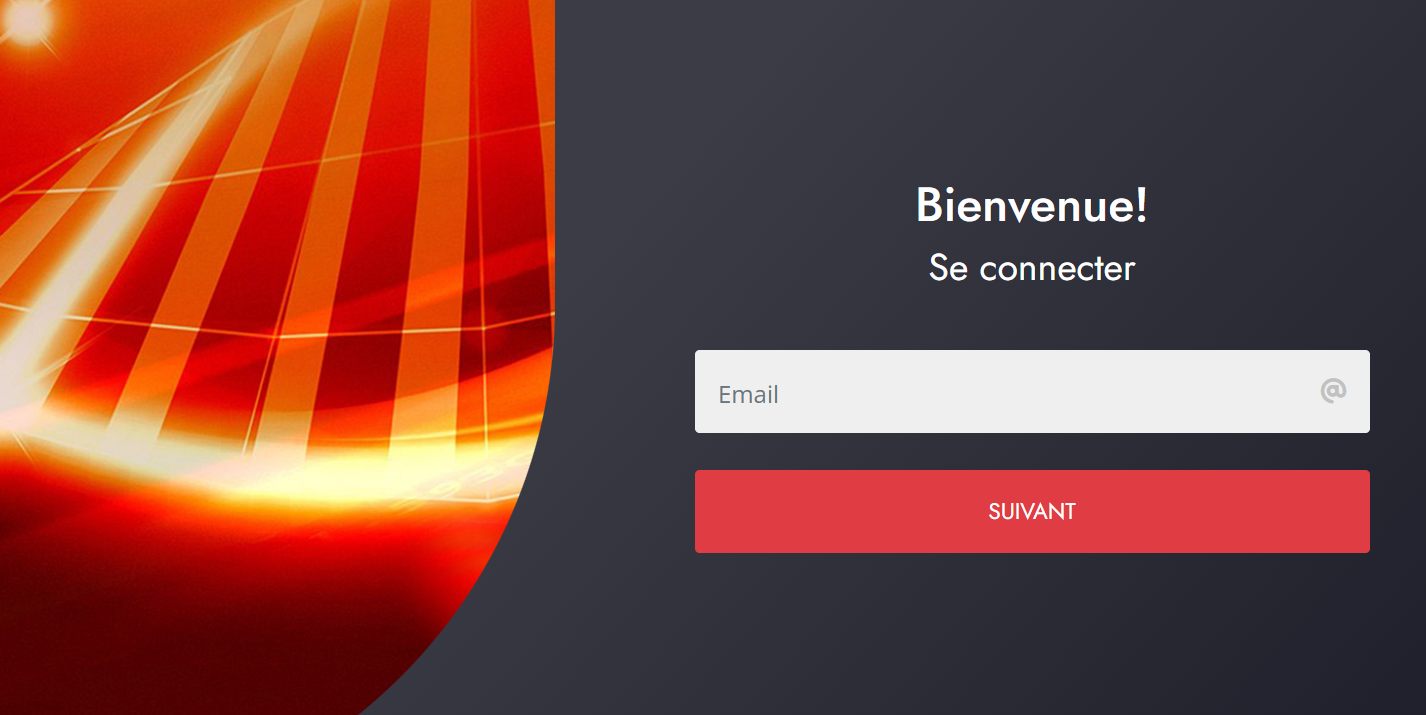 Formulaire de connexion suspect sur le site Quantessence Gestion