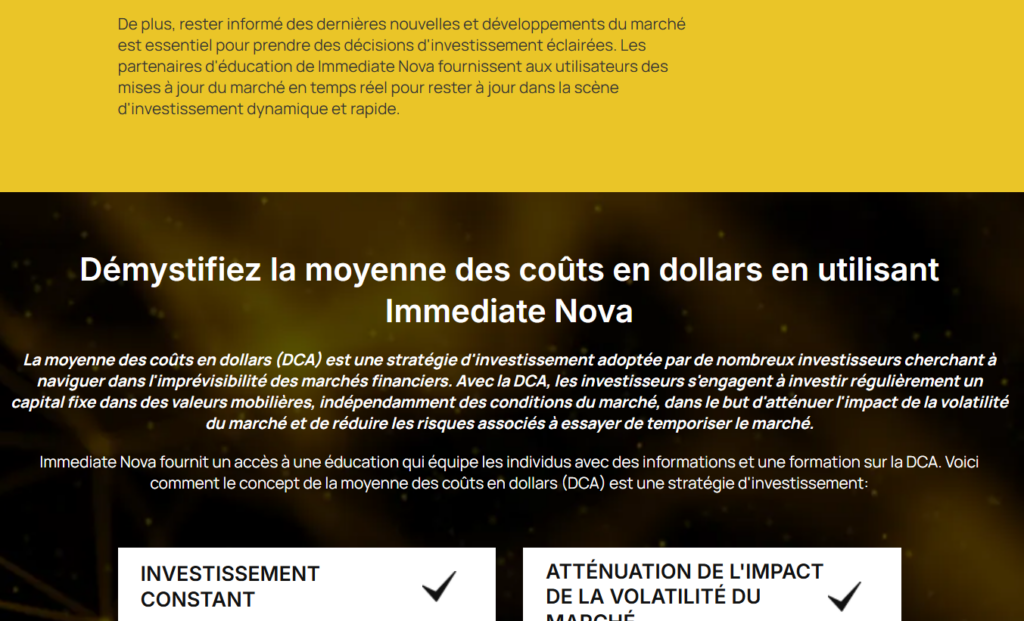 Analyse Immediate Nova - Absence de transparence sur les tuteurs et partenaires