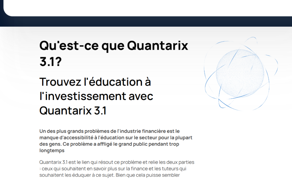 Avis sur Quantarix : Fiabilité de la plateforme